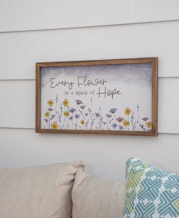 Every Flower is a Spark of Hope-Framed