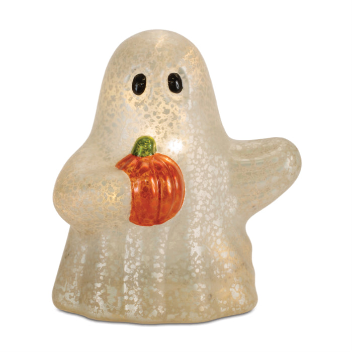 LED Ghost w/Pumpkin