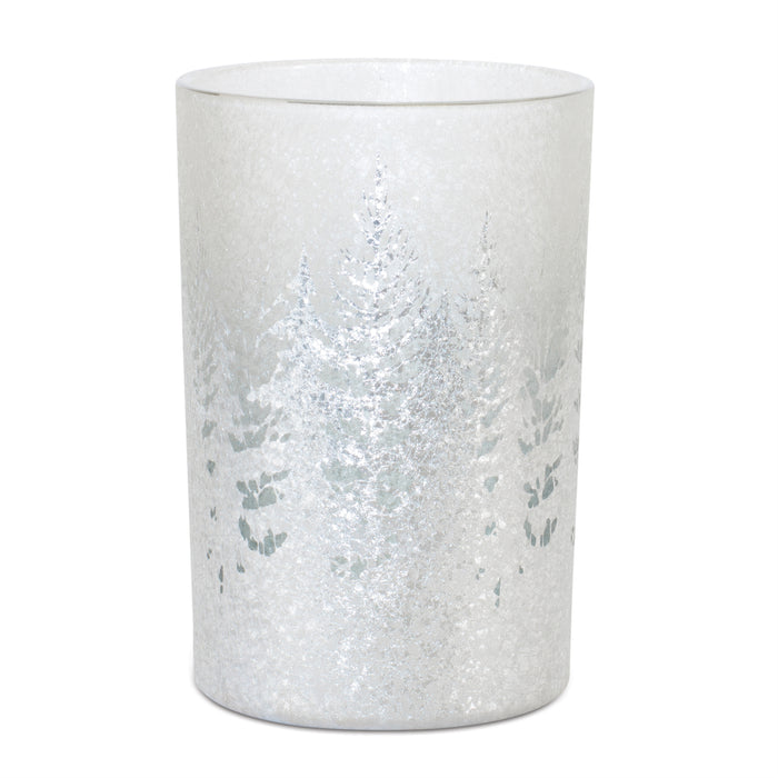 Candle Holder - Snowy Tree