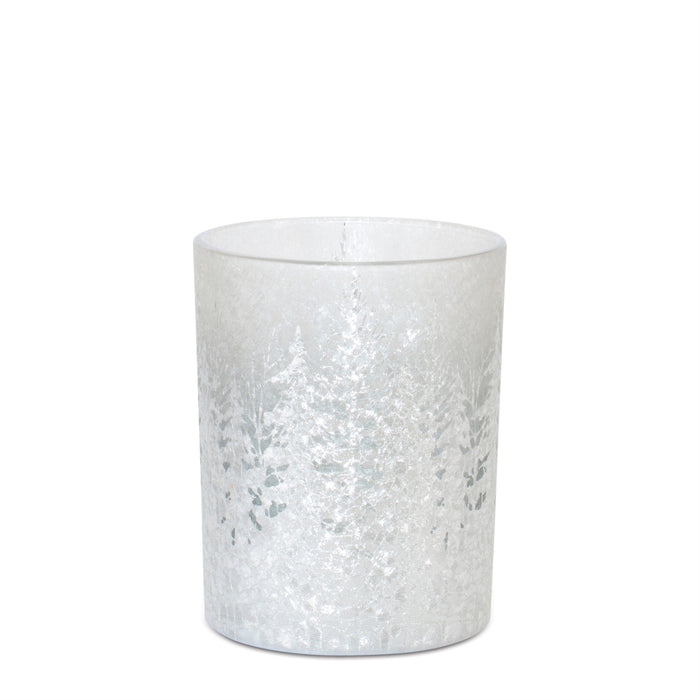 Candle Holder - Snowy Tree