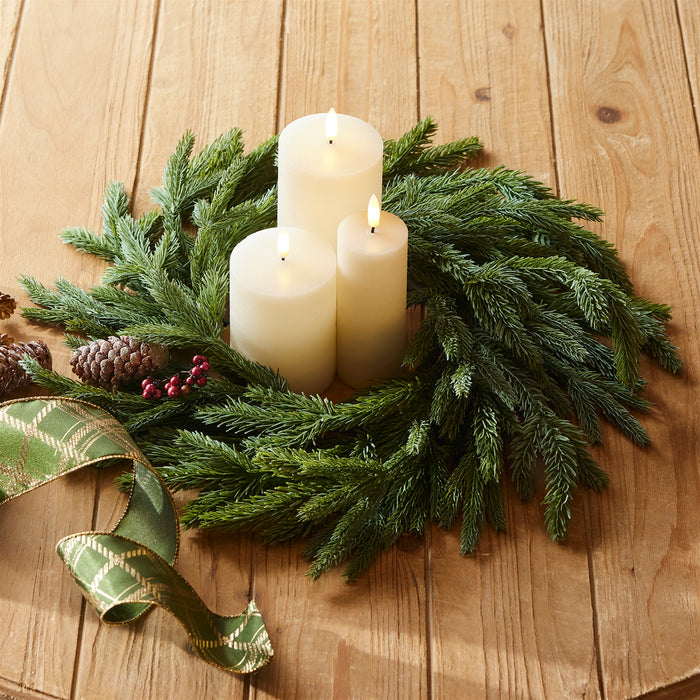 Spruce Candle Ring - 17"D