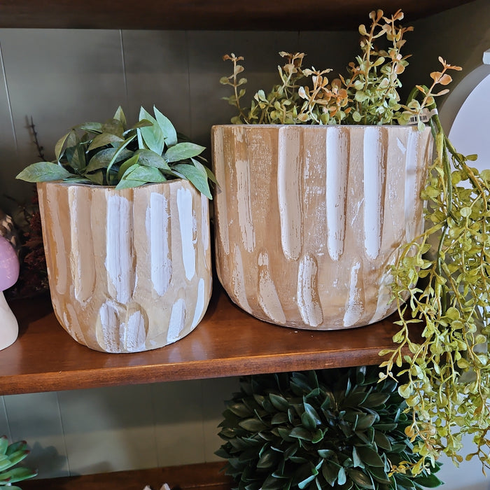 Wood Vase-Carved