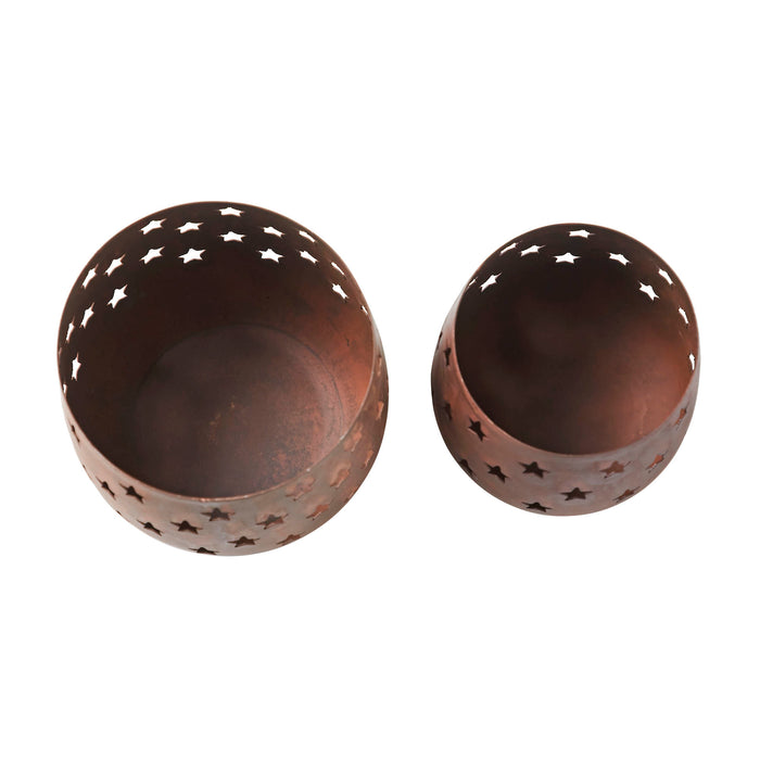 Votive Rusty Star Candle Holder