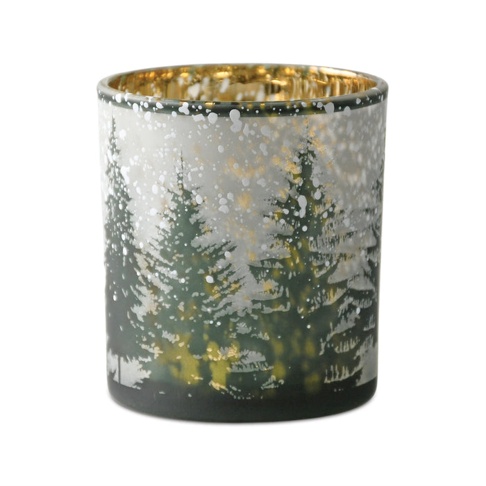 Votive Holder - Green Tree