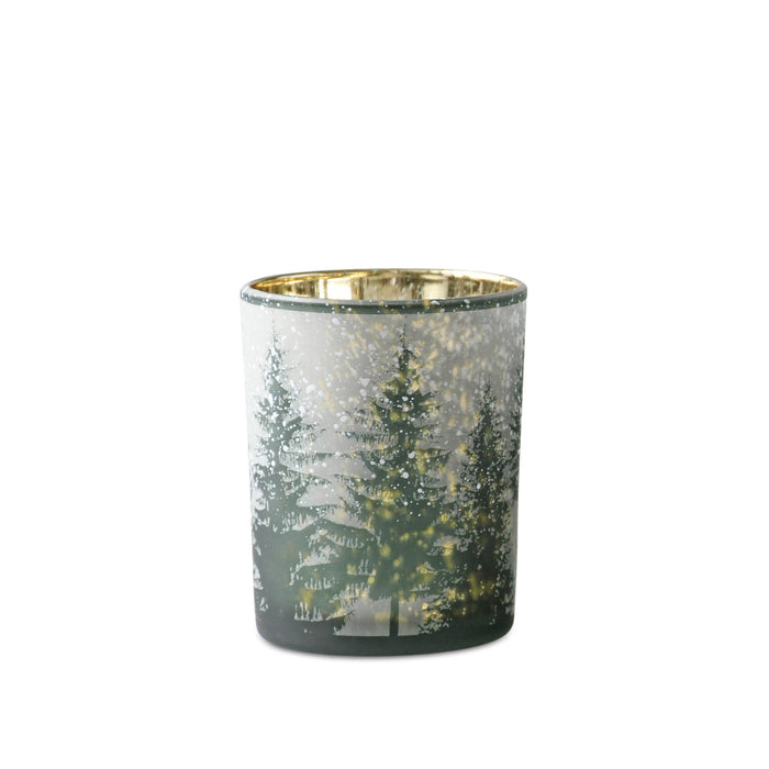 Candle Holder - Green Tree