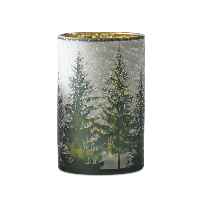 Candle Holder - Green Tree