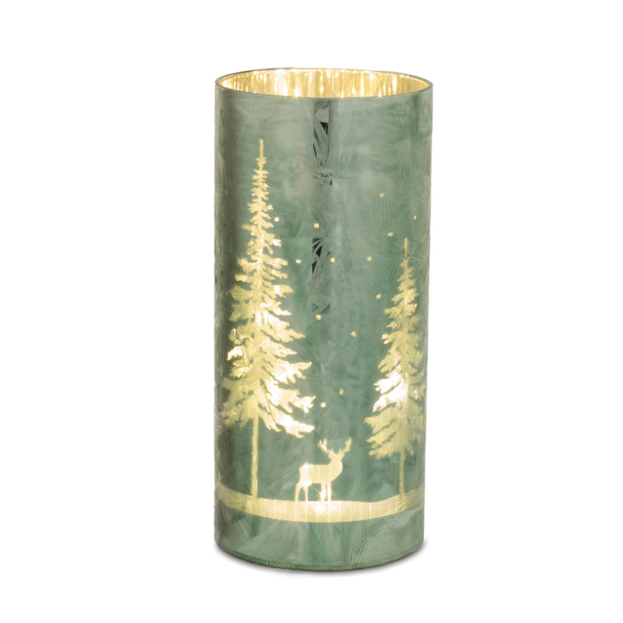 LED Luminary - Green/Trees