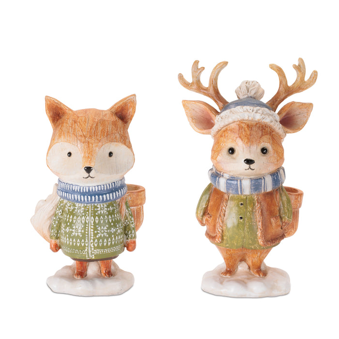 Winter Deer/Fox