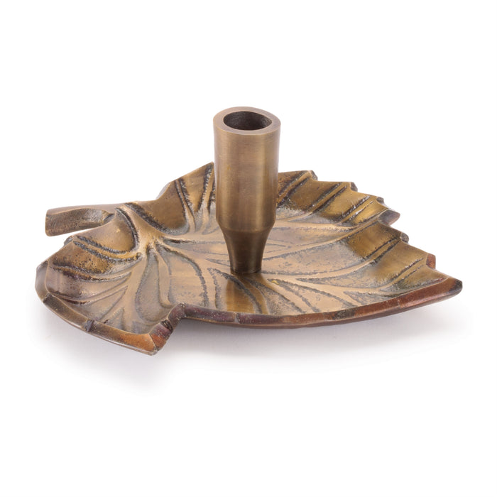 Leaf Taper Candle Holder