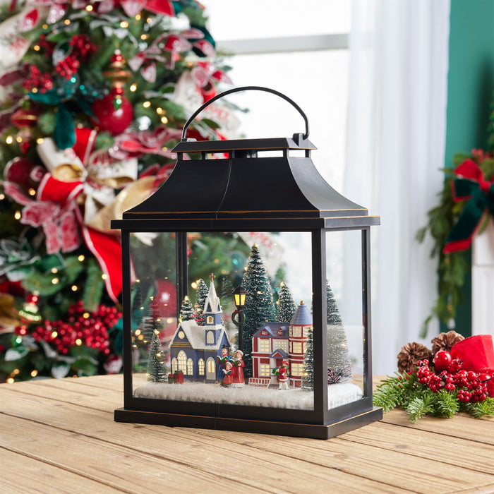 LED Lantern w/Carolers