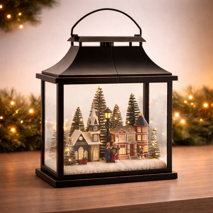 LED Lantern w/Carolers