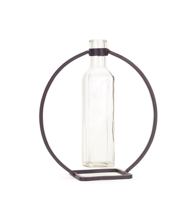 Vase in Circle Stand - 9"