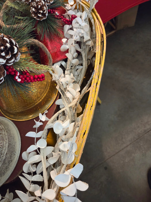 Winter White Sparkle Eucalyptus Garland