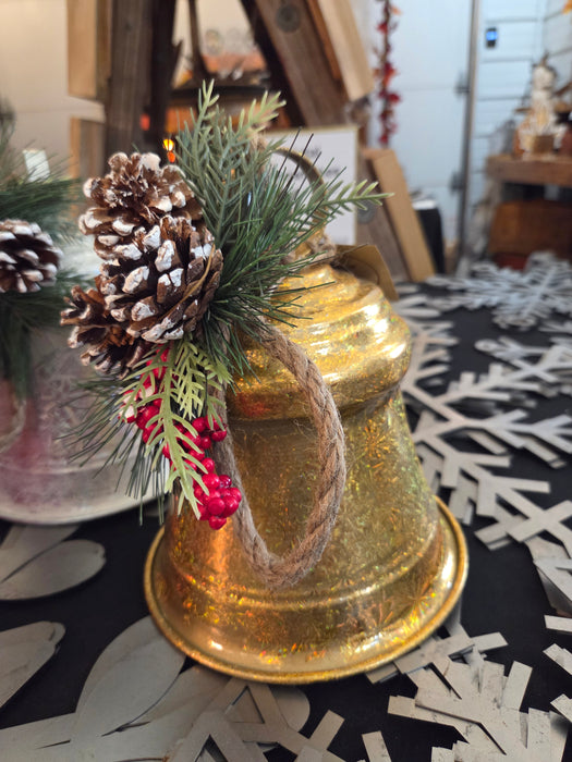 Metal Bell / Pine Cones