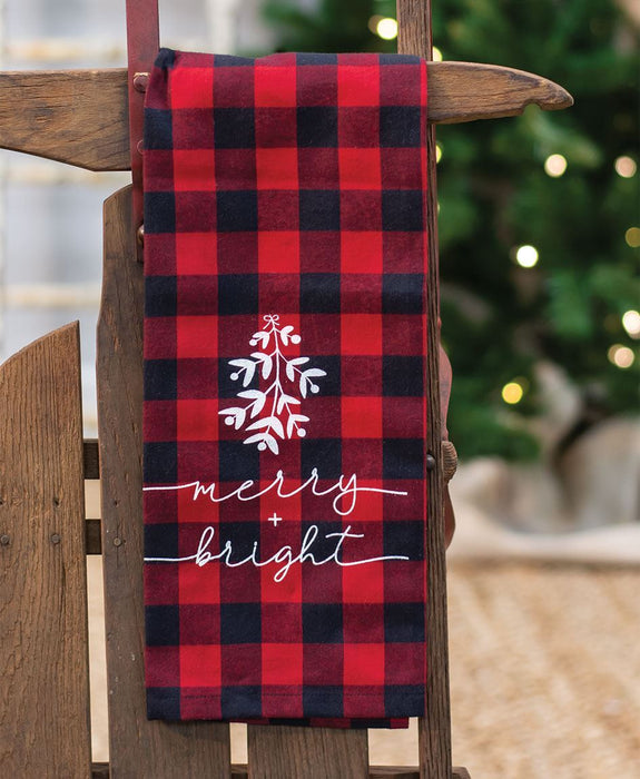 Red Buffalo Check Merry & Bright Towel