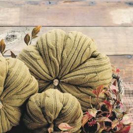 Sage Knit Pumpkin - 10''