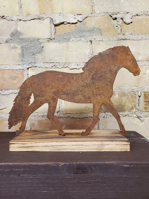 Running Horse Rusted Metal