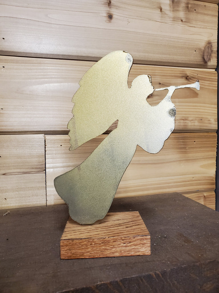 Angel on Wood Base