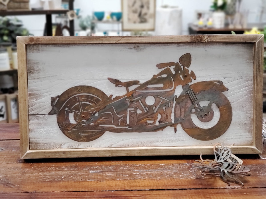 1947 Harley Knucklehead - Framed