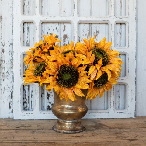 8" Golden Yellow Sunflower