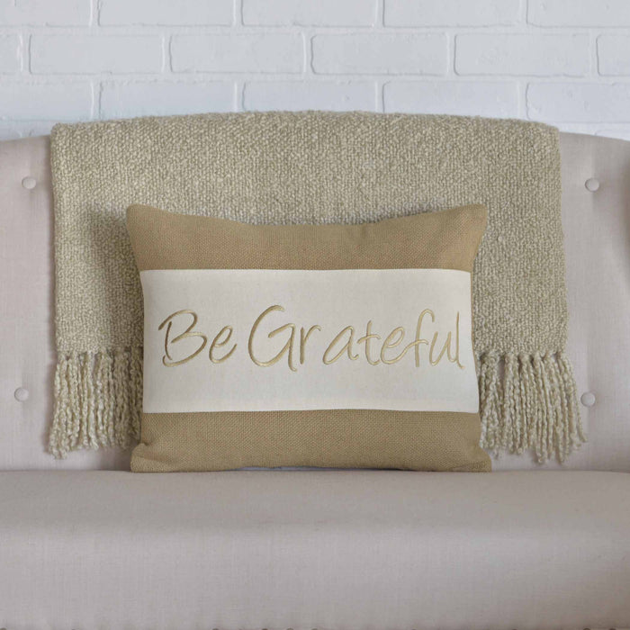 Be Grateful Pillow - 14 x 18