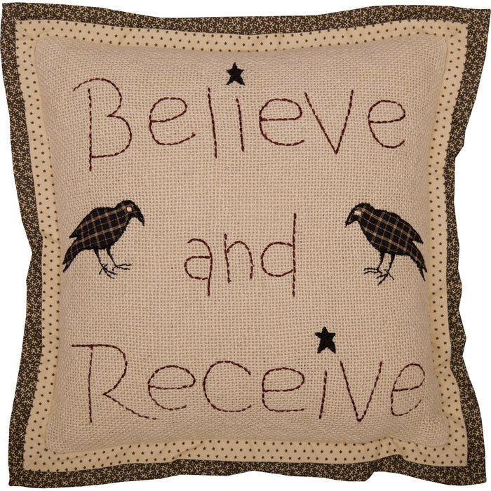 Kettle Grove Believe Receive Pillow 12 x 12