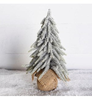 Frosted Tree in Burlap - 3 sizes