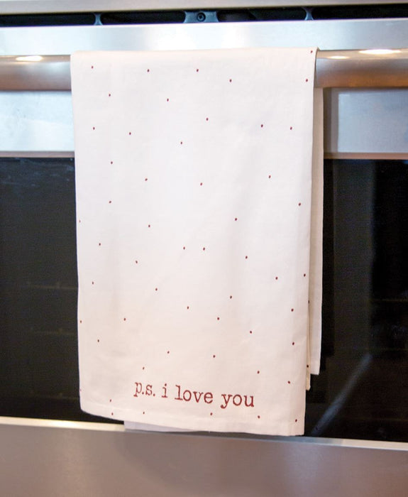 PS I Love You Dish Towel
