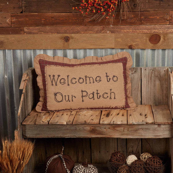 Welcome to our Patch Pillow - 14 x 22
