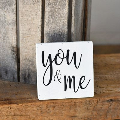 You and Me Sign