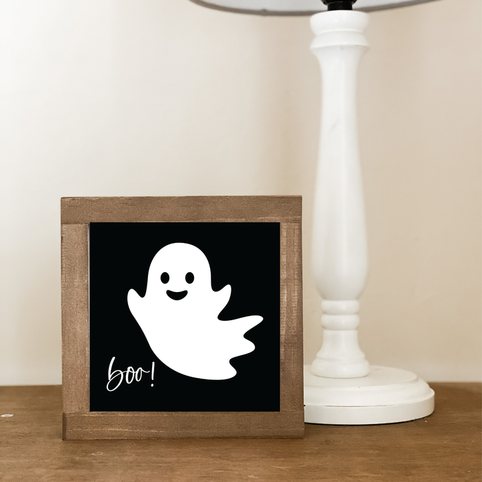 Ghost, Boo! 7 x 7 Sign
