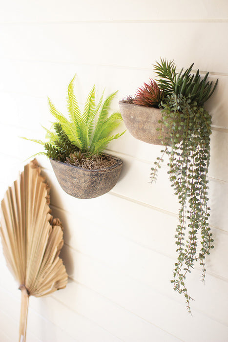 Half Moon Wall Planters 2 sizes